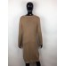 Kleid/Longpullover mit Fake Fur & Perlen